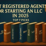 Illustration showing the best registered agents for starting an LLC in 2025