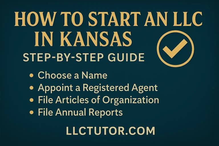 Kansas LLC Formation Banner for 2025